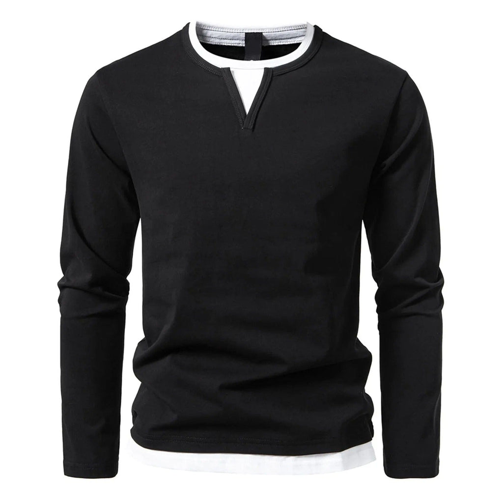 Coen™ Casual Men's Long Sleeve with V-Neck