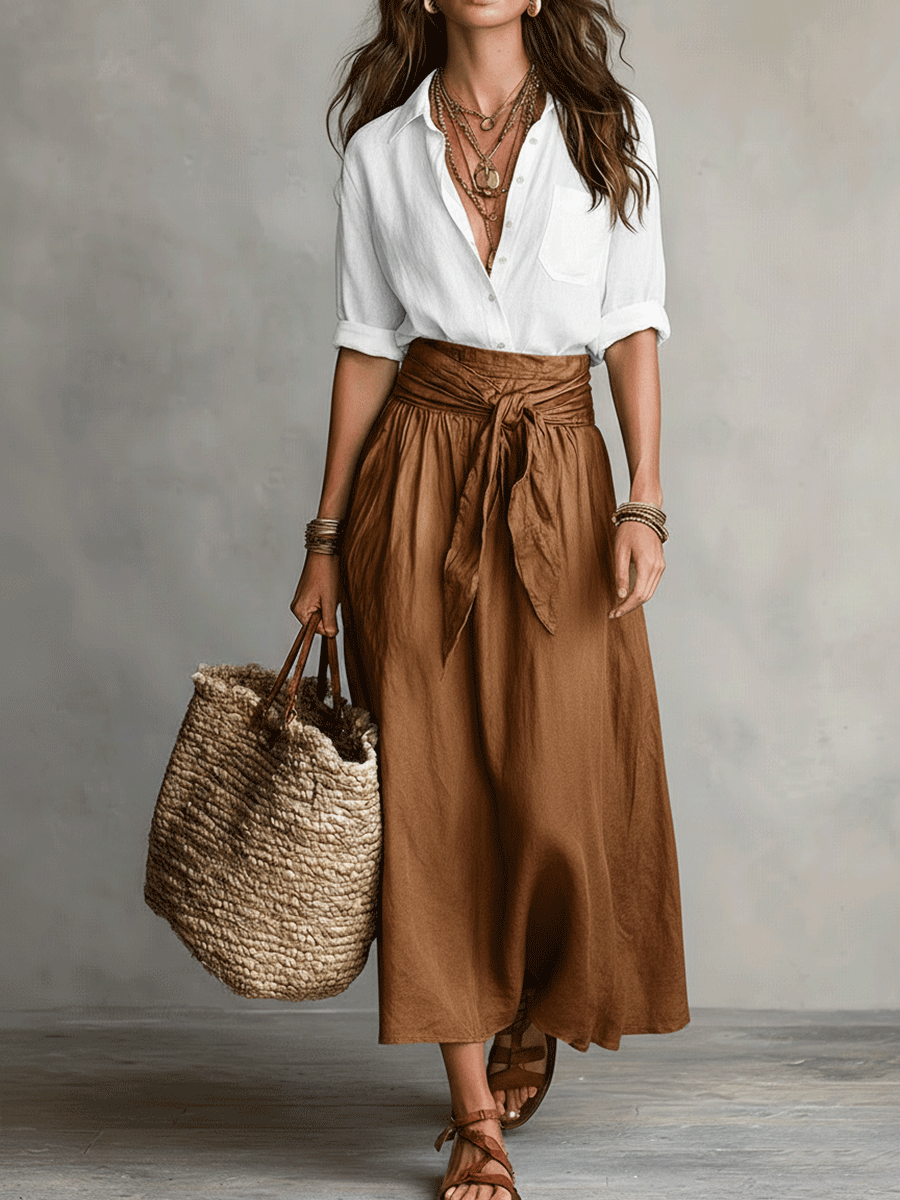Flowy Two-Piece Set for Women | Bohemian Summer Co-ord