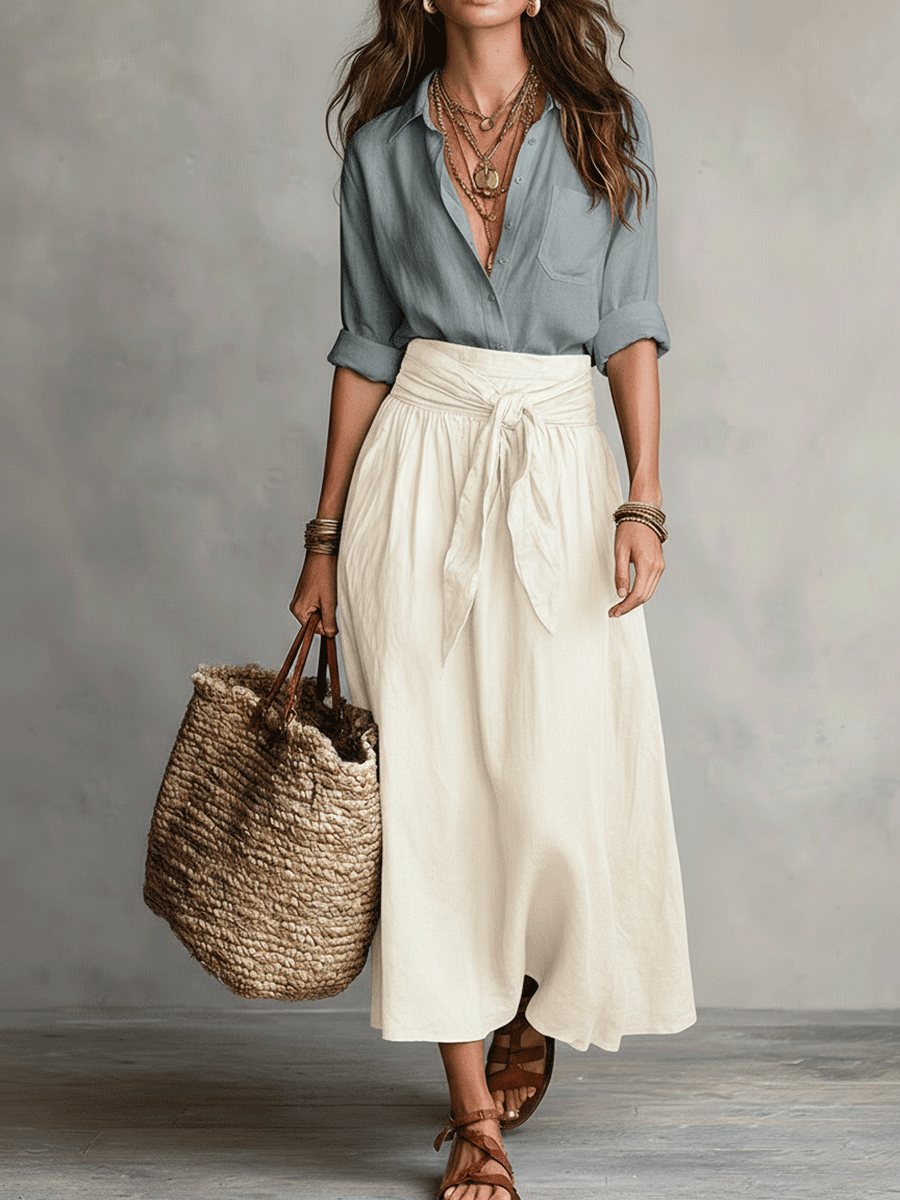 Flowy Two-Piece Set for Women | Bohemian Summer Co-ord