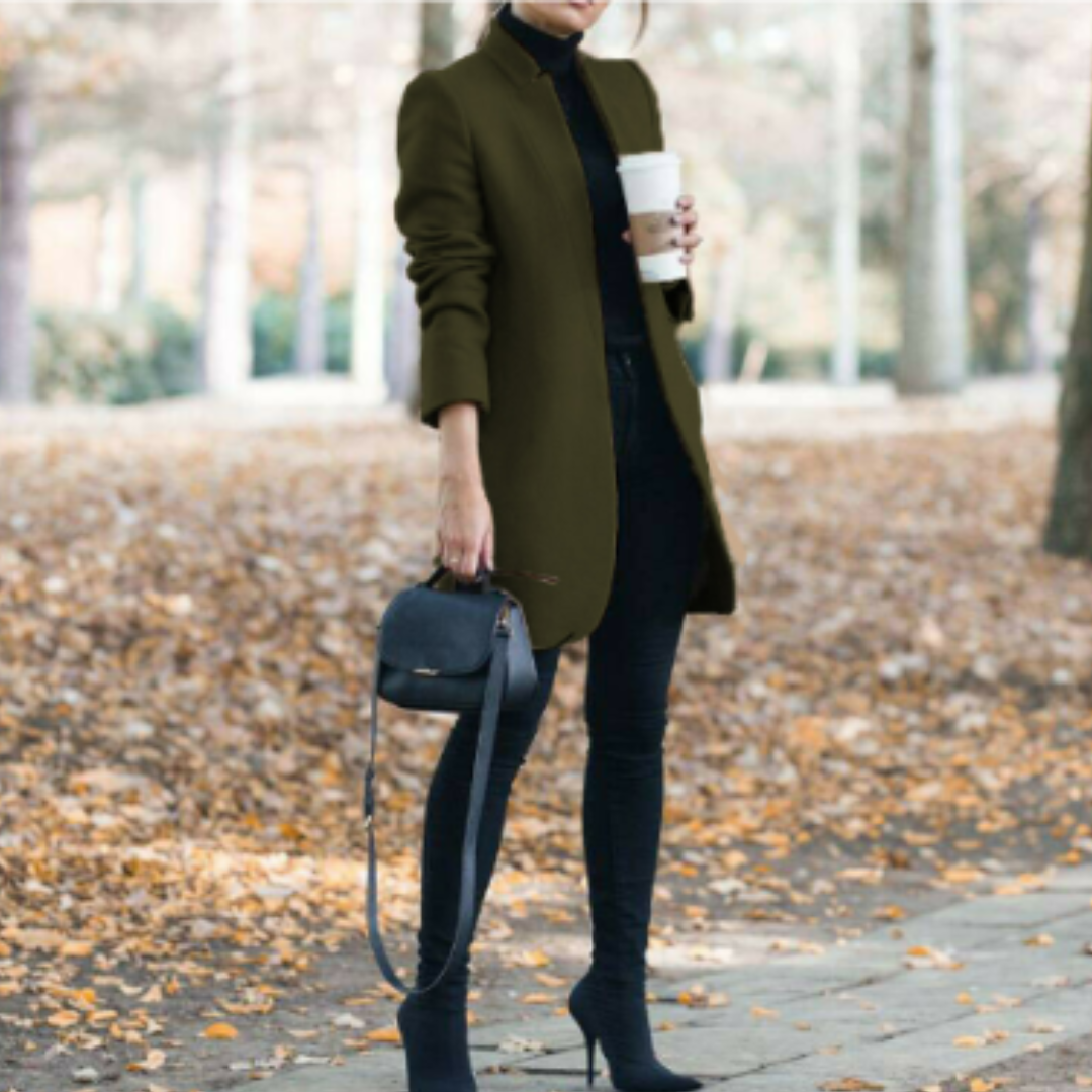 Women's Winter Coat with High Collar | Stylish and Warm