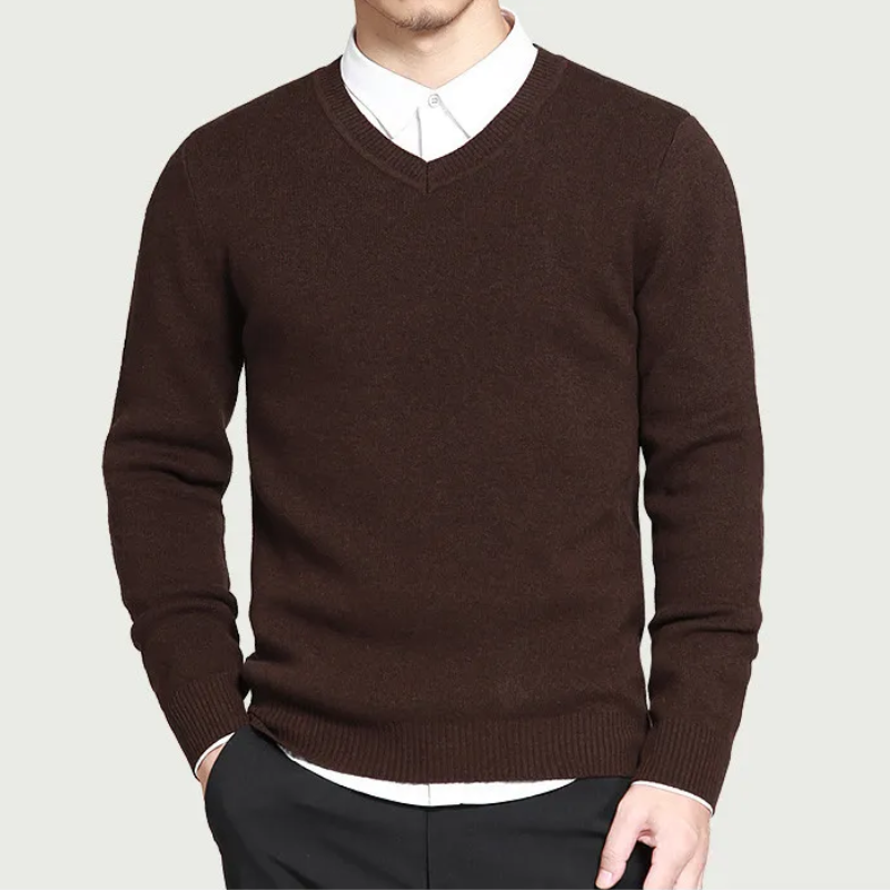 Casual V-Neck Sweater for Men
