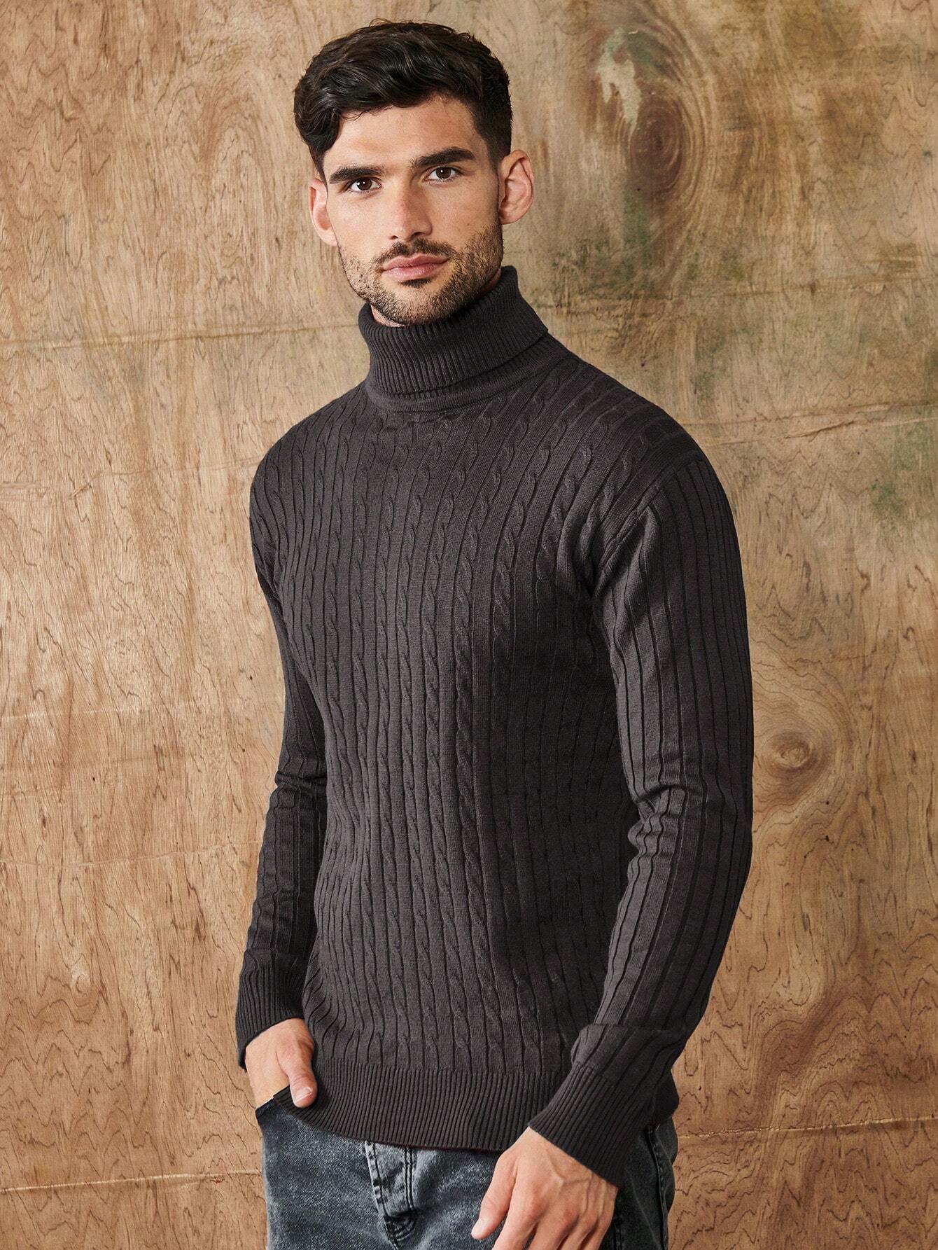 Men's Ribbed Turtleneck – Classic Sweater with Timeless Elegance