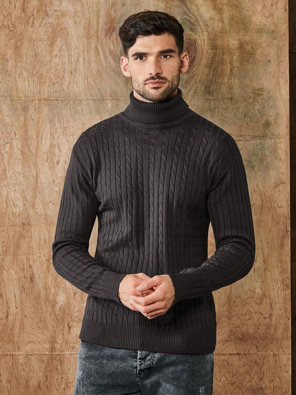 Men's Ribbed Turtleneck – Classic Sweater with Timeless Elegance