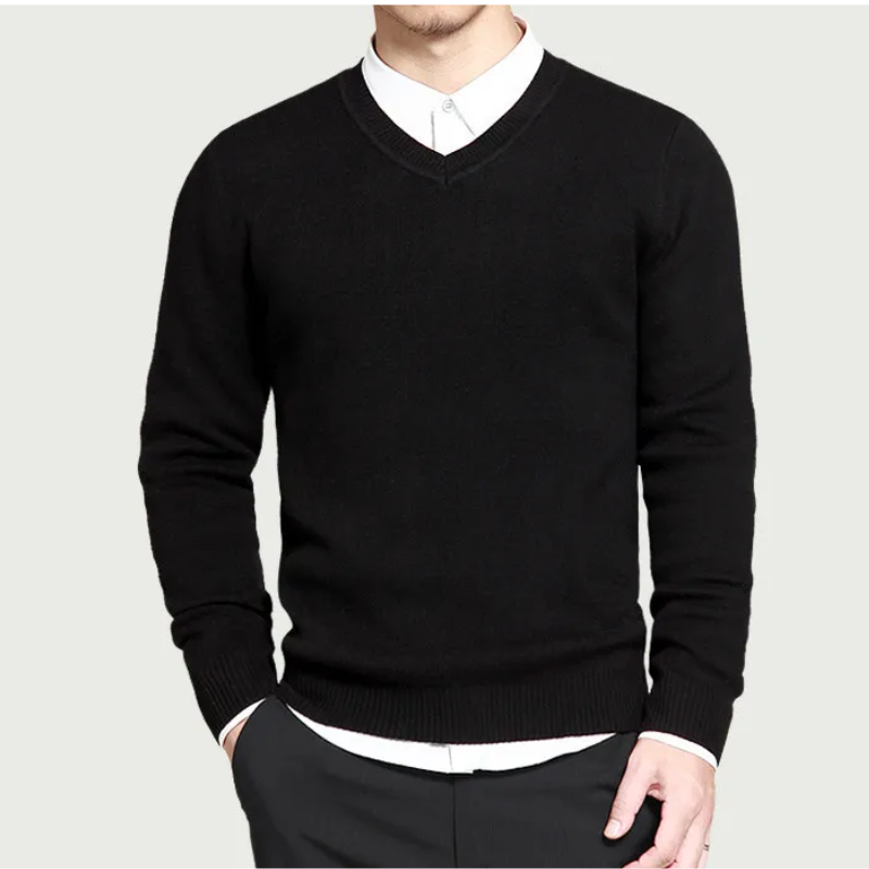 Casual V-Neck Sweater for Men