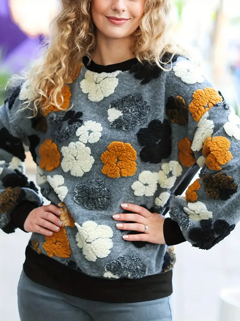 Christina™ Women's Sweater with Floral Print
