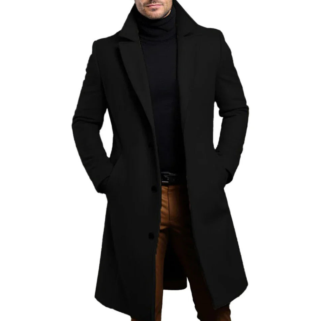 Men's Winter Coat | Long Style with Insulation and Relaxed Fit
