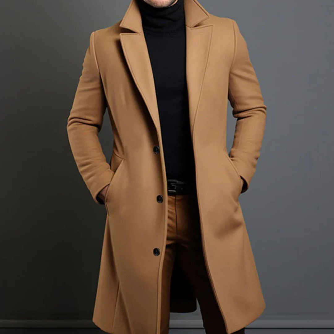 Men's Winter Coat | Long Style with Insulation and Relaxed Fit