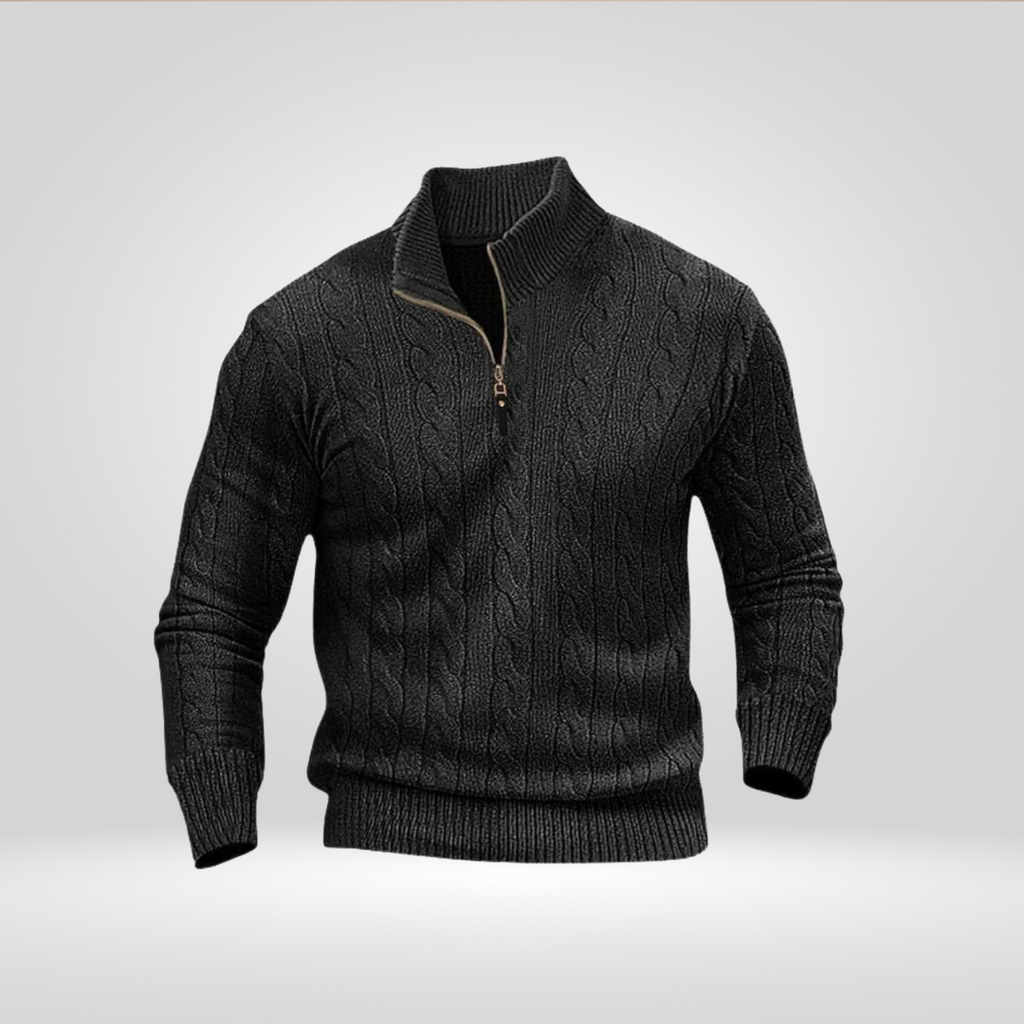 Men's Sweater – Comfortable Basic Sweater with Minimalist Design