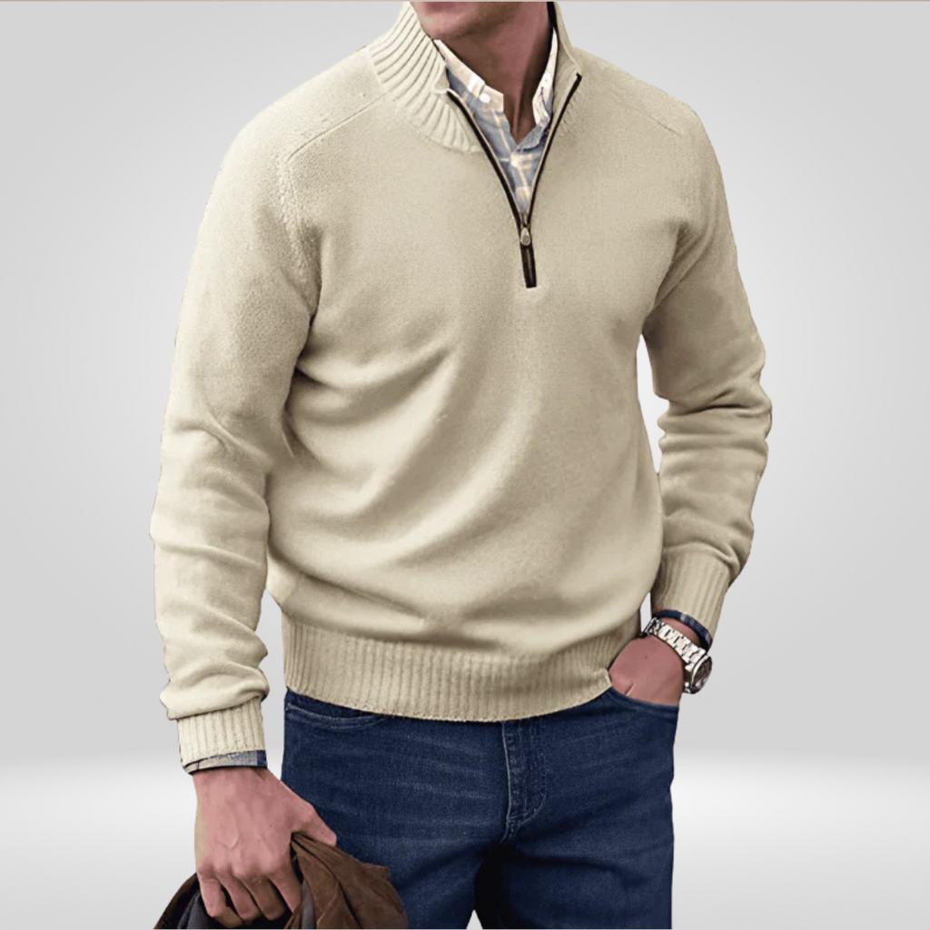 Men's Pullover with Zipper – Stylish and Comfortable Design