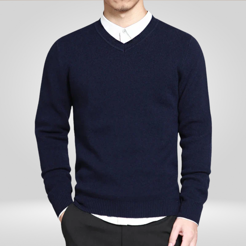 Casual V-Neck Sweater for Men
