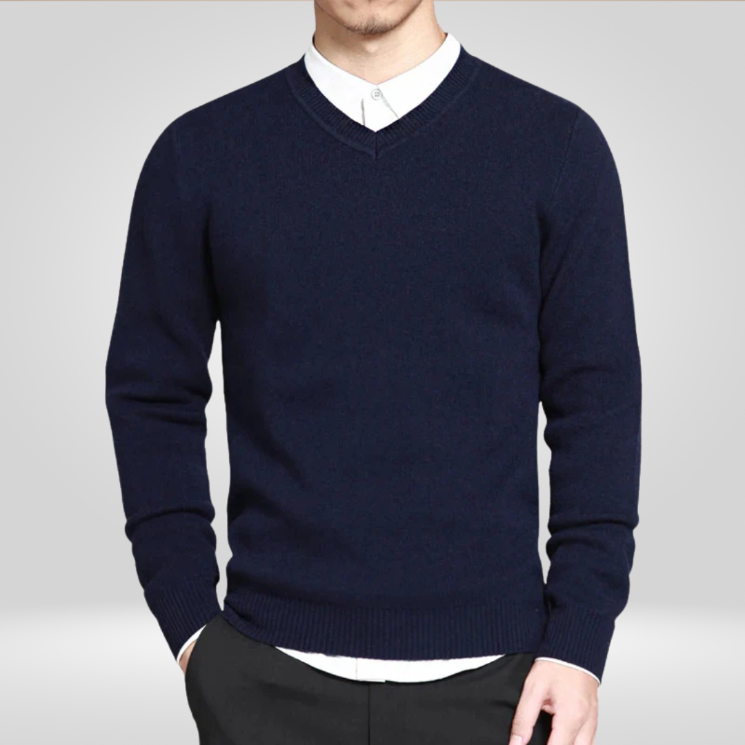 Casual V-Neck Sweater for Men