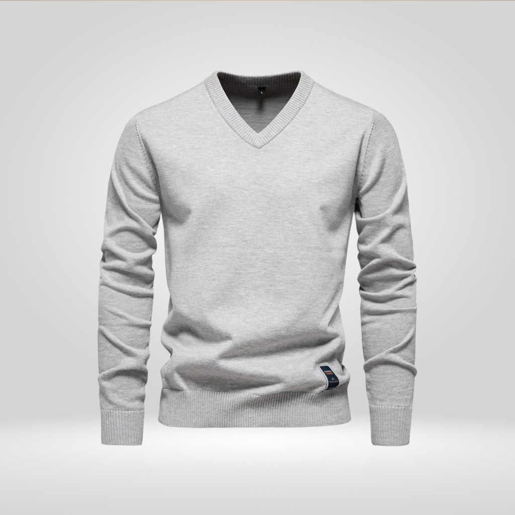 V-Neck Sweater – Soft Knitted Pullover with Timeless Style