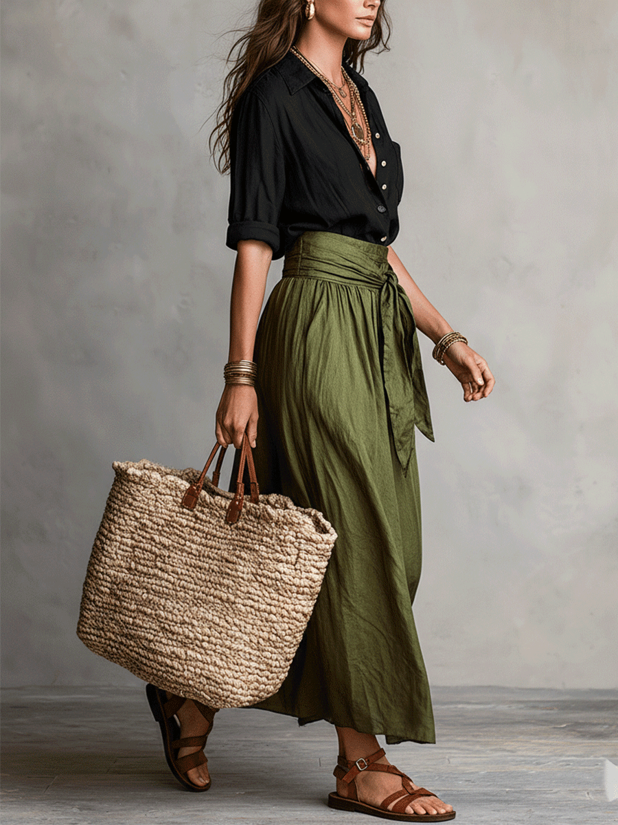 Flowy Two-Piece Set for Women | Bohemian Summer Co-ord