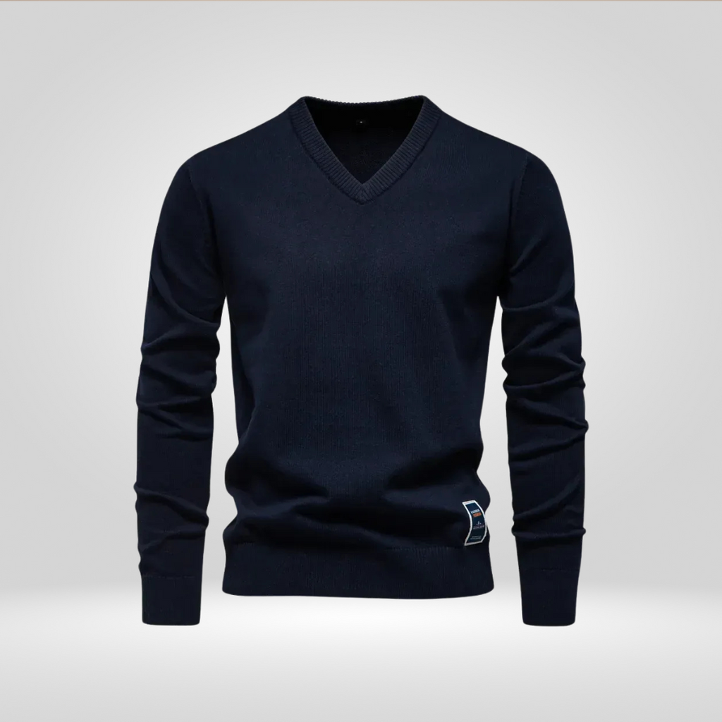 V-Neck Sweater – Soft Knitted Pullover with Timeless Style