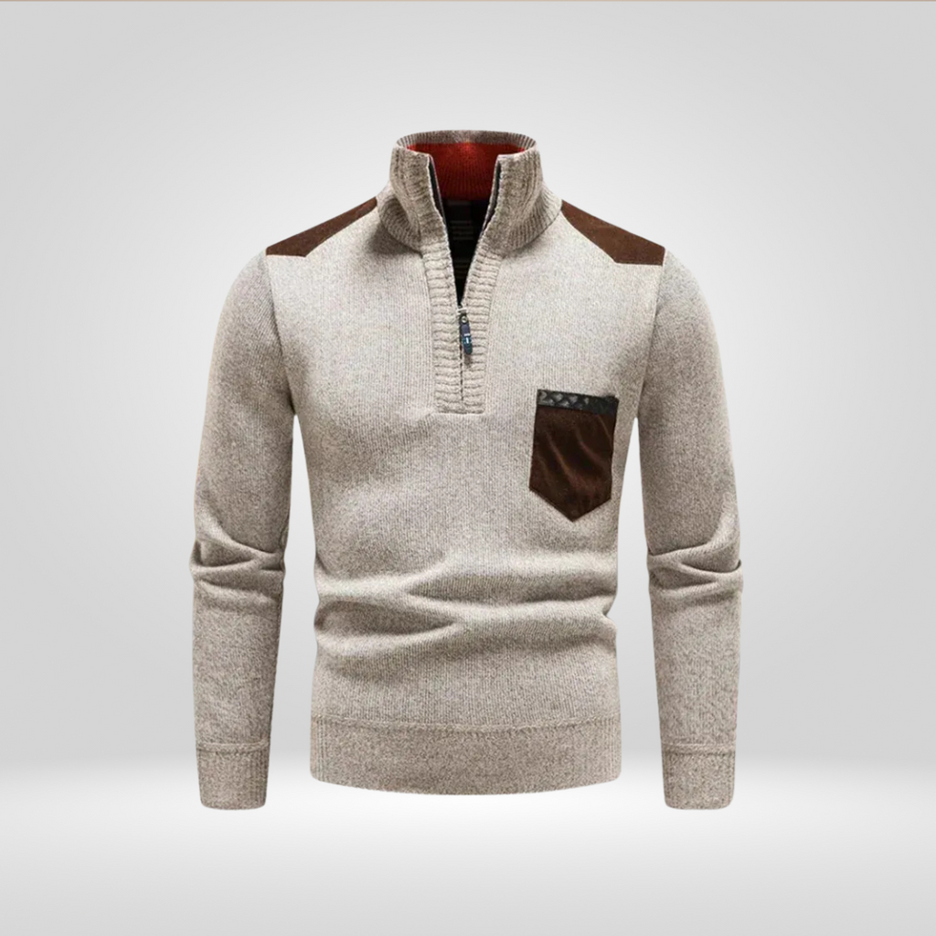 Men's Knitted Sweater – Soft Winter Pullover with Comfortable Fit