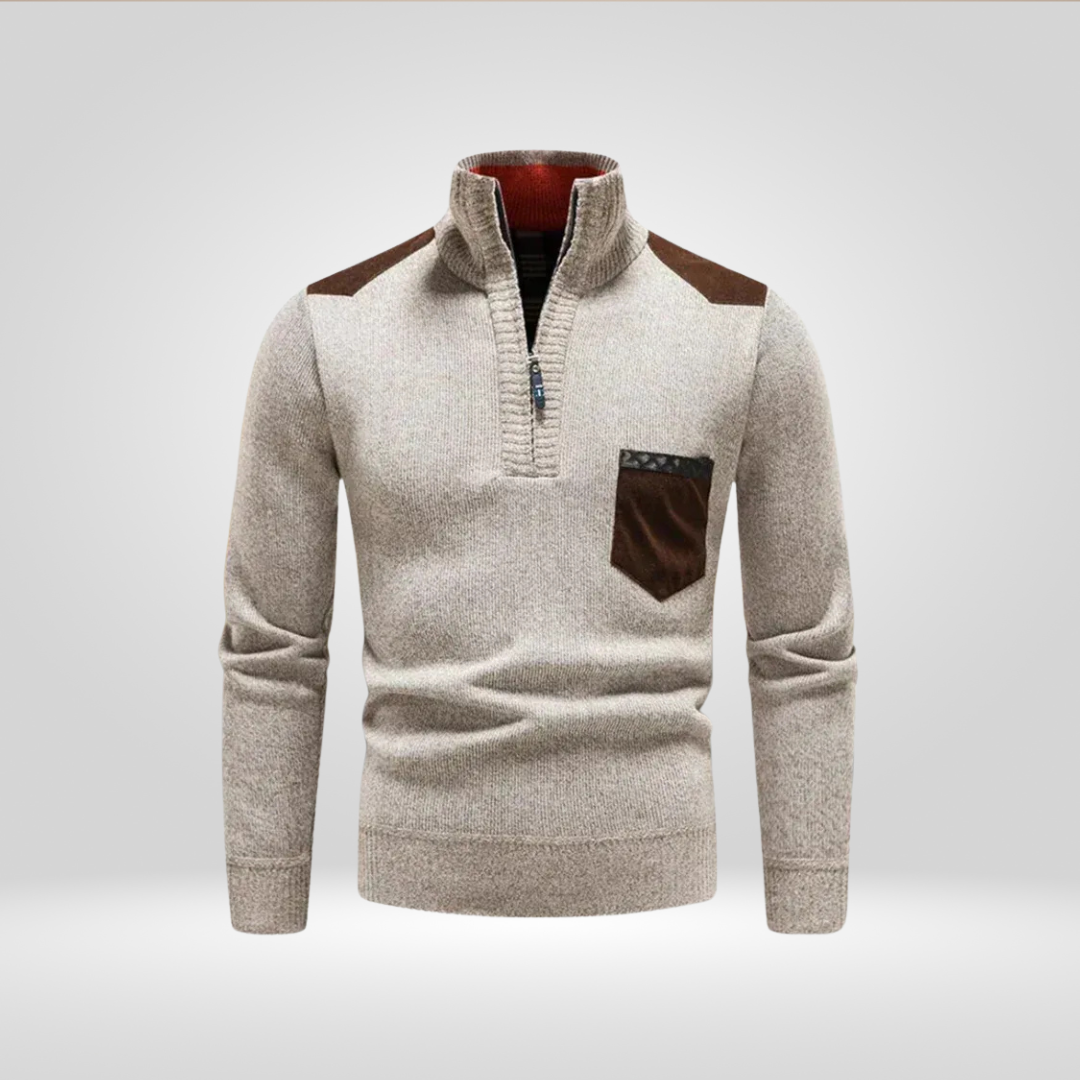 Men's Knitted Sweater – Soft Winter Pullover with Comfortable Fit