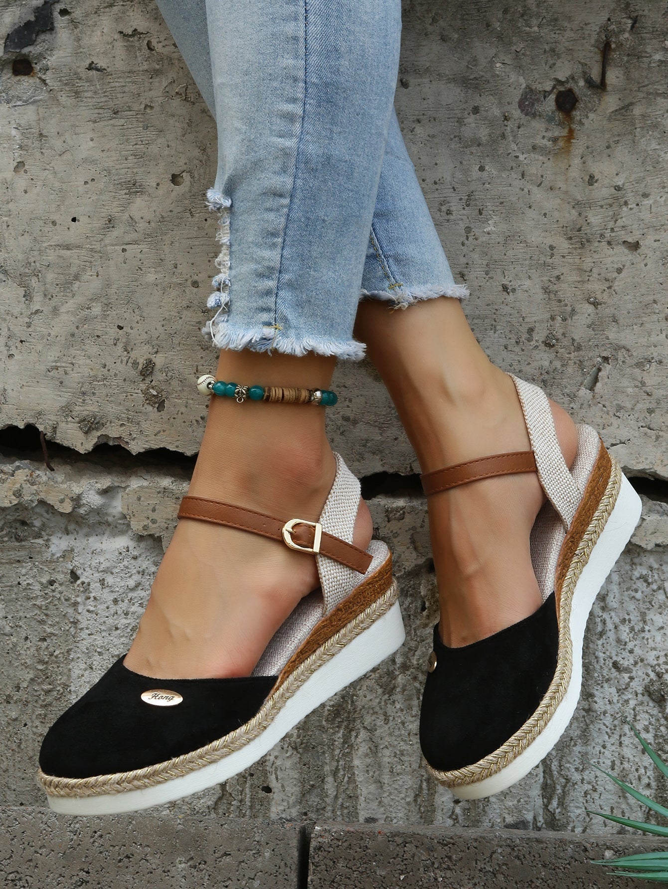 Brown Woven Cushioned Orthopedic Sandals for Women
