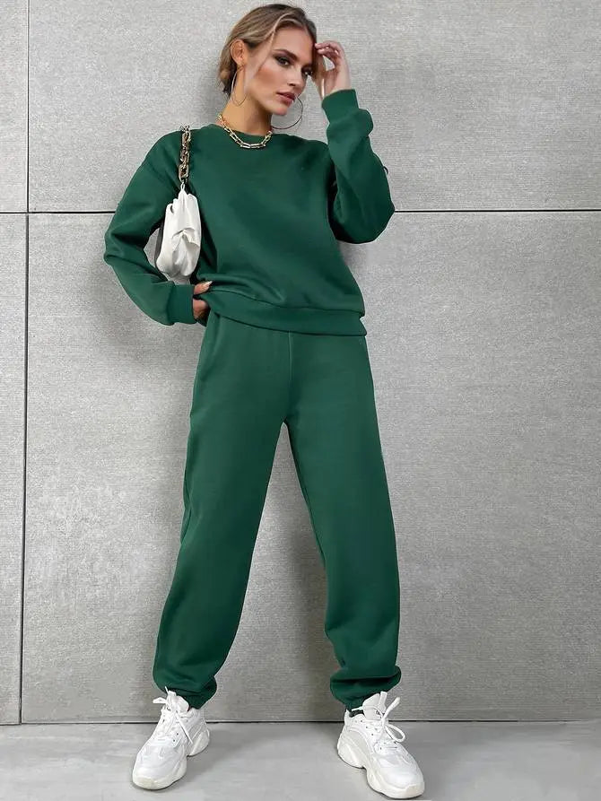 Lea | Trendy Chic Tracksuit [Pullover+Pants]