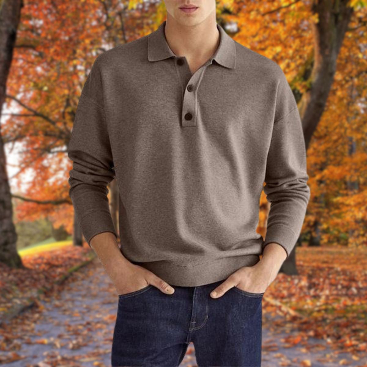Swen™ Stylish Polo Sweater
