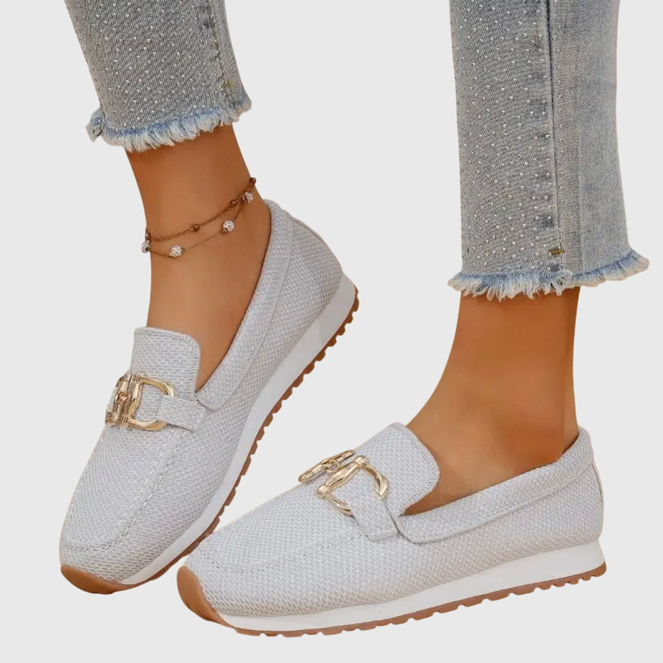 Cushioned Slip-On Loafers for Women | Arch Support Footbed