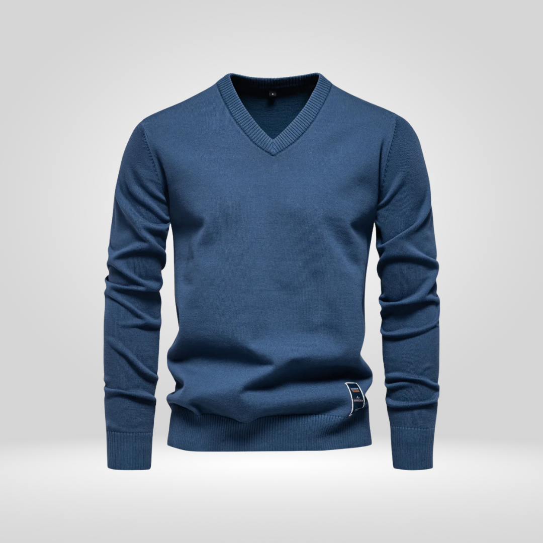 V-Neck Sweater – Soft Knitted Pullover with Timeless Style