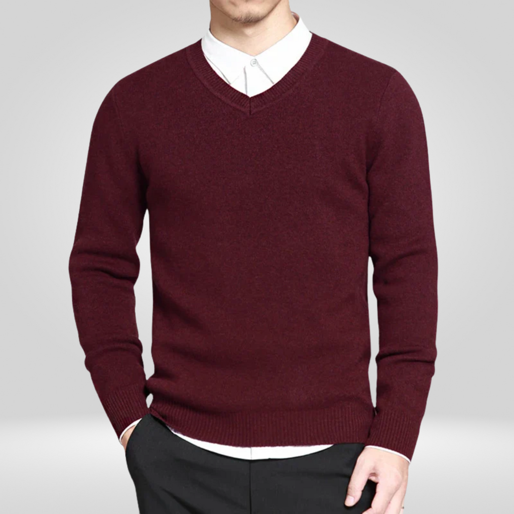 Casual V-Neck Sweater for Men