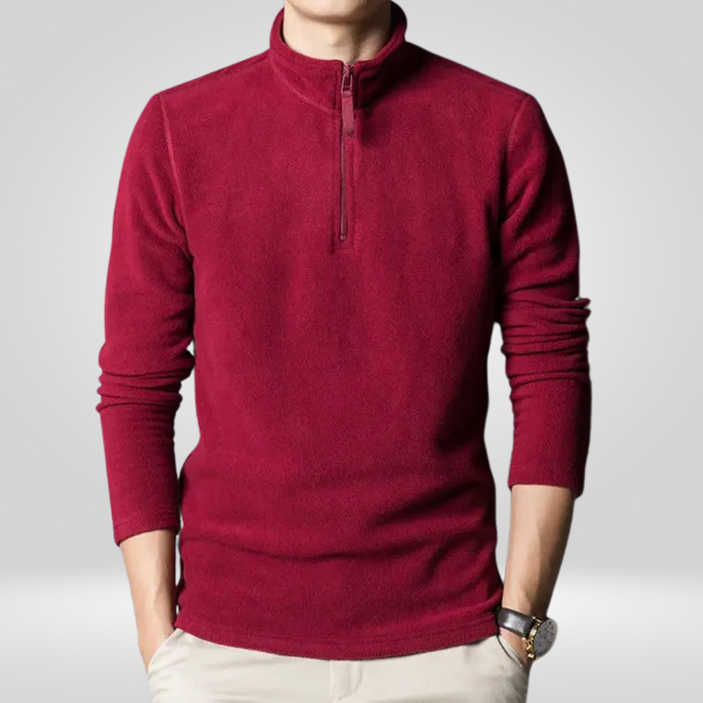 Fleece Hoodie with Zipper for Men – Warm and Comfortable Design
