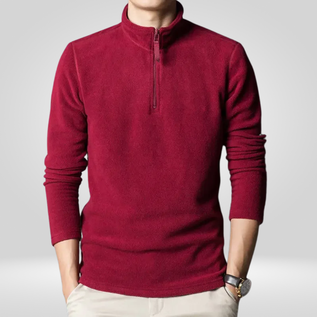 Fleece Hoodie with Zipper for Men – Warm and Comfortable Design