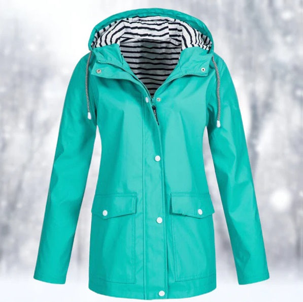 Women's Waterproof Hooded Jacket | Long Sleeve