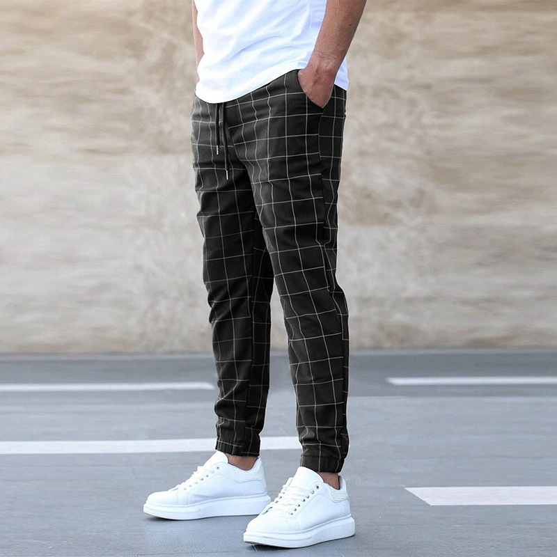 Gray Loose Fit Jogger Style Pants with Elastic Waistband for Men | Casual Wear