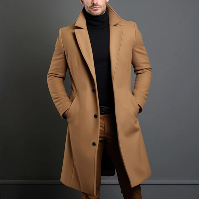 Men's Long Coat | Winter Warm Elegant Style