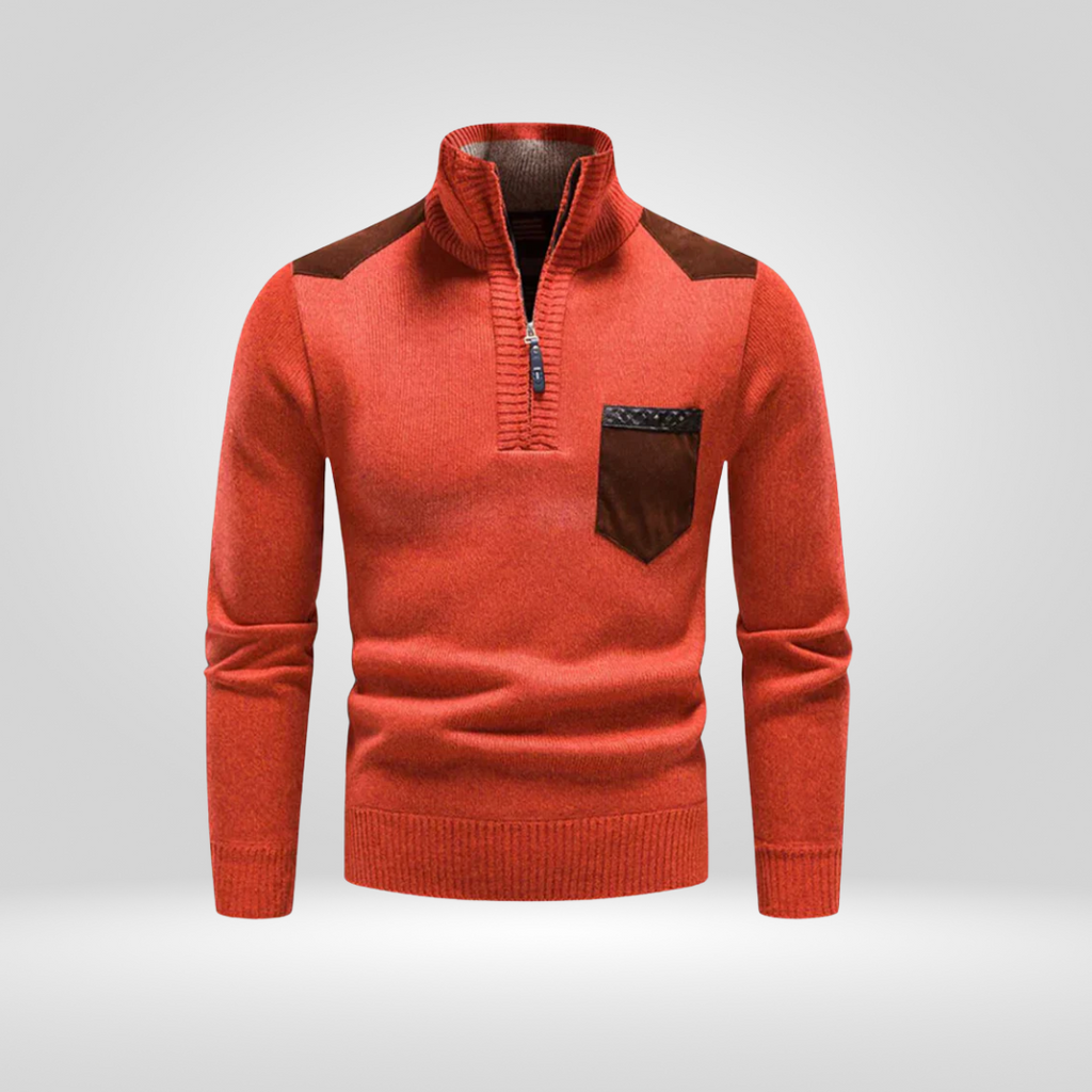 Men's Knitted Sweater – Soft Winter Pullover with Comfortable Fit