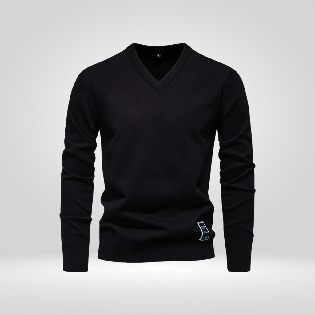 V-Neck Sweater – Soft Knitted Pullover with Timeless Style