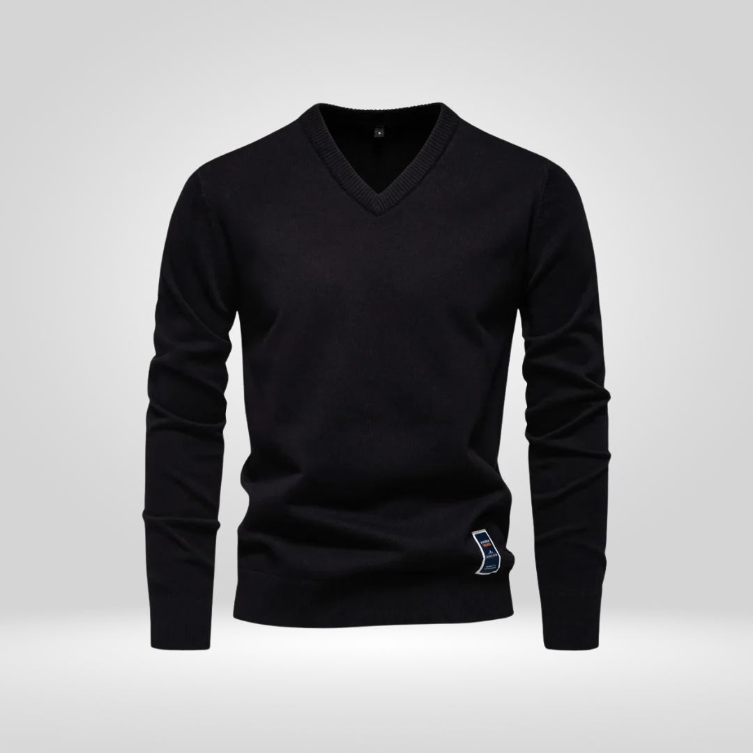 V-Neck Sweater – Soft Knitted Pullover with Timeless Style