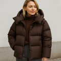 Women's Winter Coat | Quilted Design with Hood