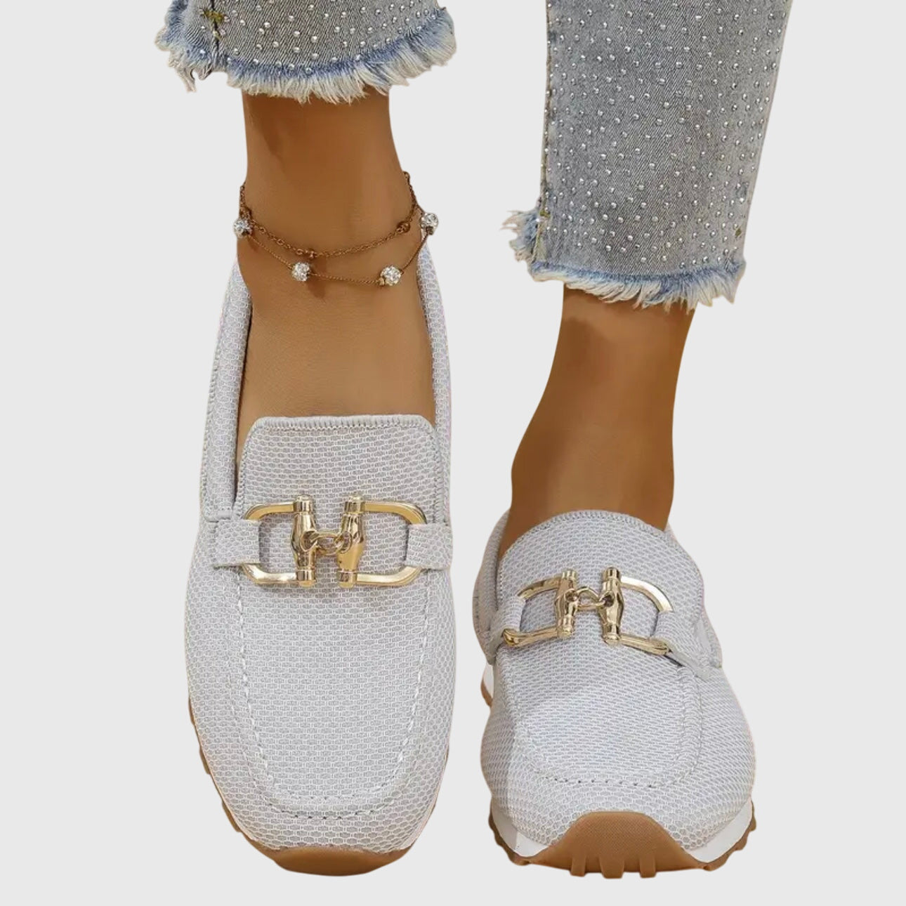 Cushioned Slip-On Loafers for Women | Arch Support Footbed