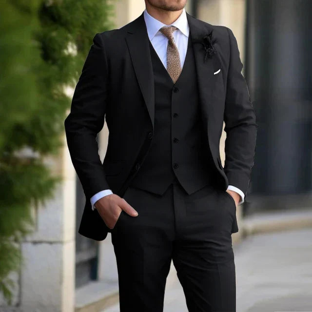 Champagne 3-Piece Suit for Men | Blazer Waistcoat and Trousers Set