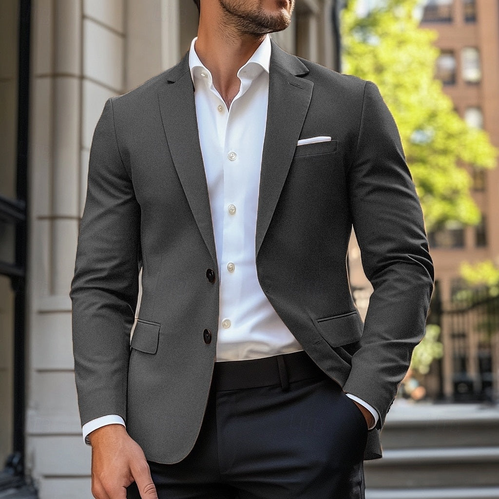 Single Breasted Standard Fit Casual Jacket for Men | Lightweight