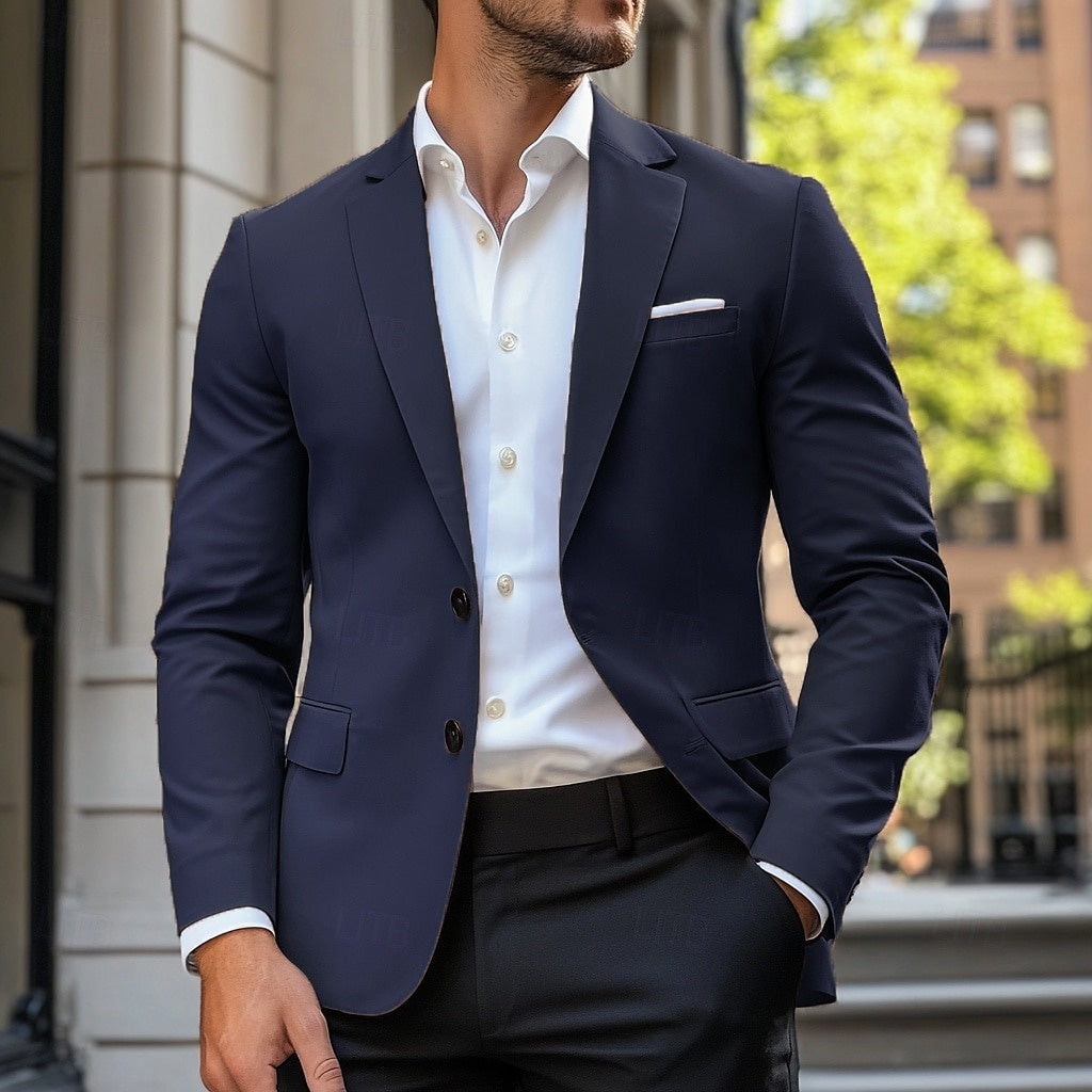 Single Breasted Standard Fit Casual Jacket for Men | Lightweight