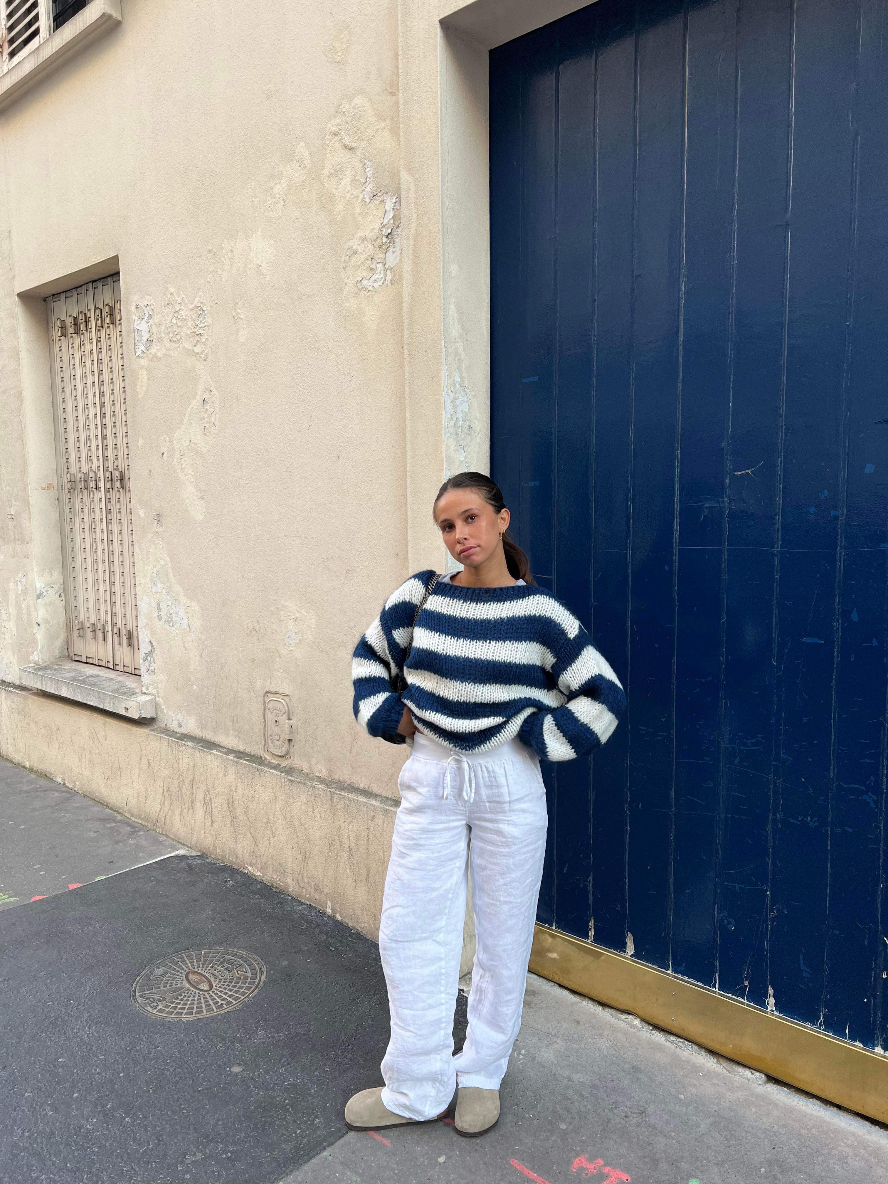 Livia | Knitted Sweater with Stripes
