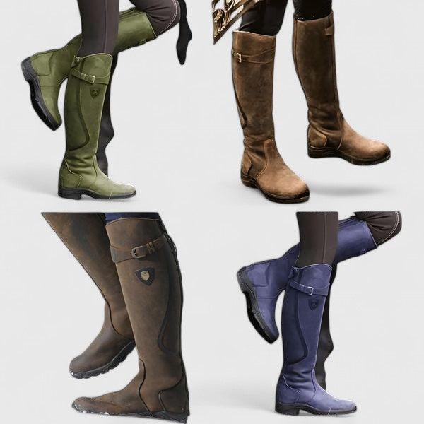 Orthopedic Tall Buckle Boots with Joint Support and Non Slip Sole for Women