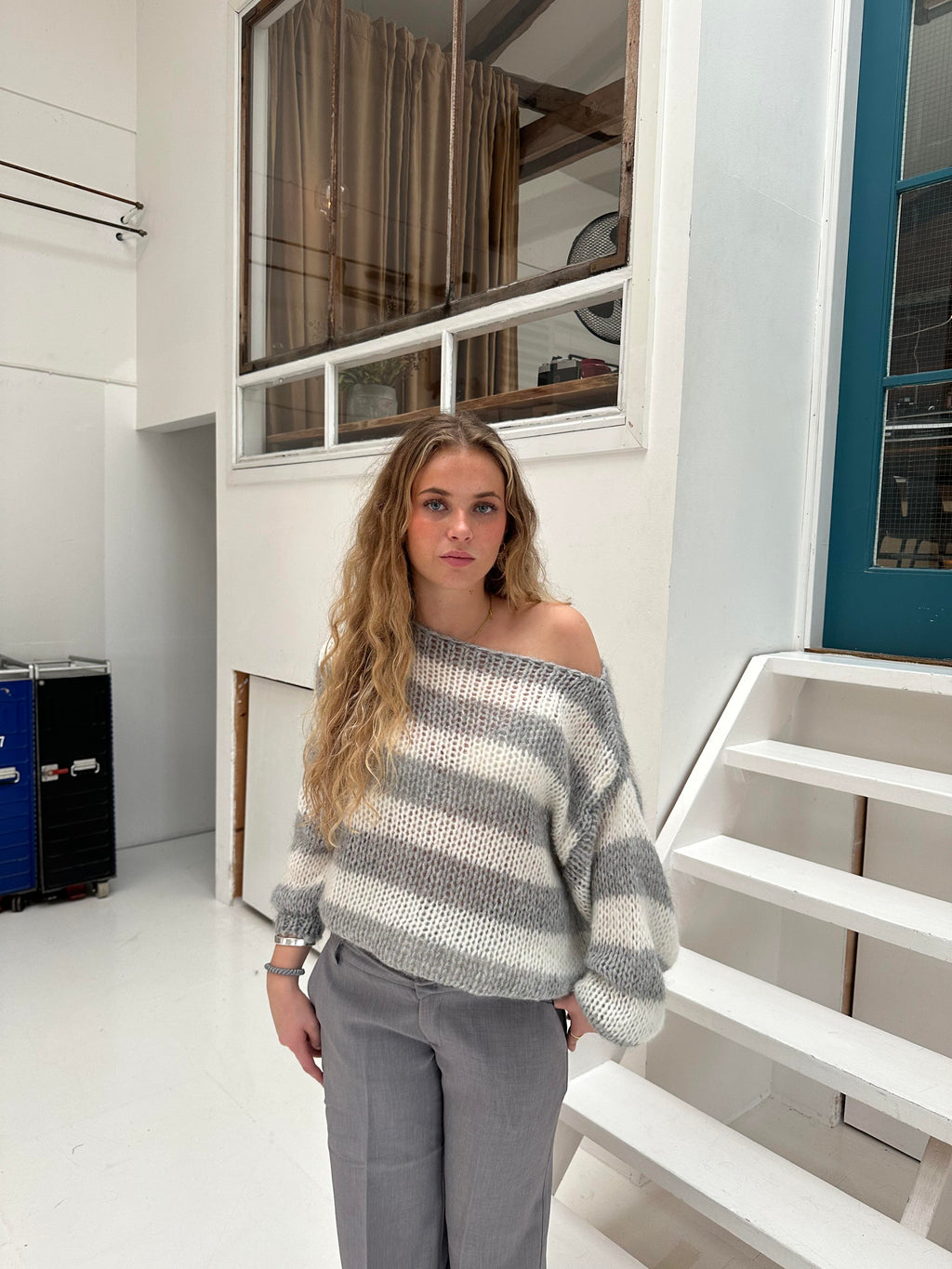 Livia | Knitted Sweater with Stripes