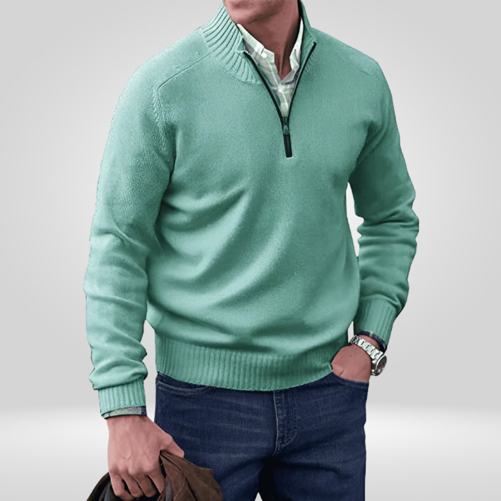 Men's Pullover with Zipper – Stylish and Comfortable Design