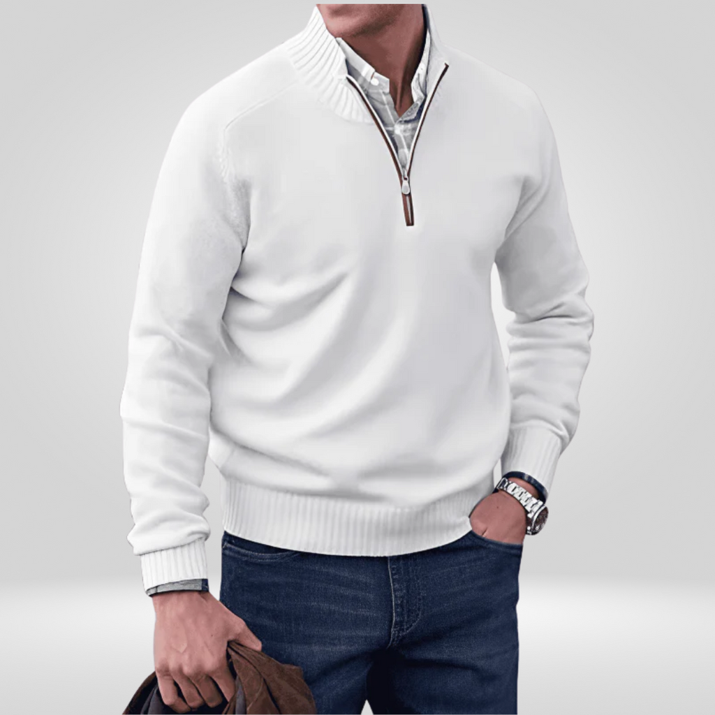 Men's Pullover with Zipper – Stylish and Comfortable Design