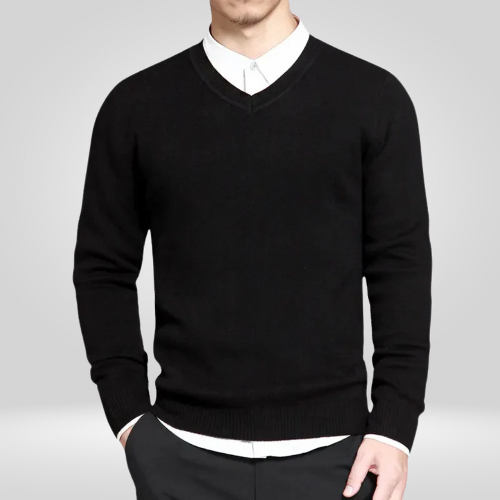 Casual V-Neck Sweater for Men