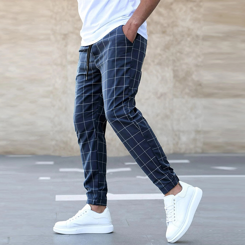 Gray Loose Fit Jogger Style Pants with Elastic Waistband for Men | Casual Wear