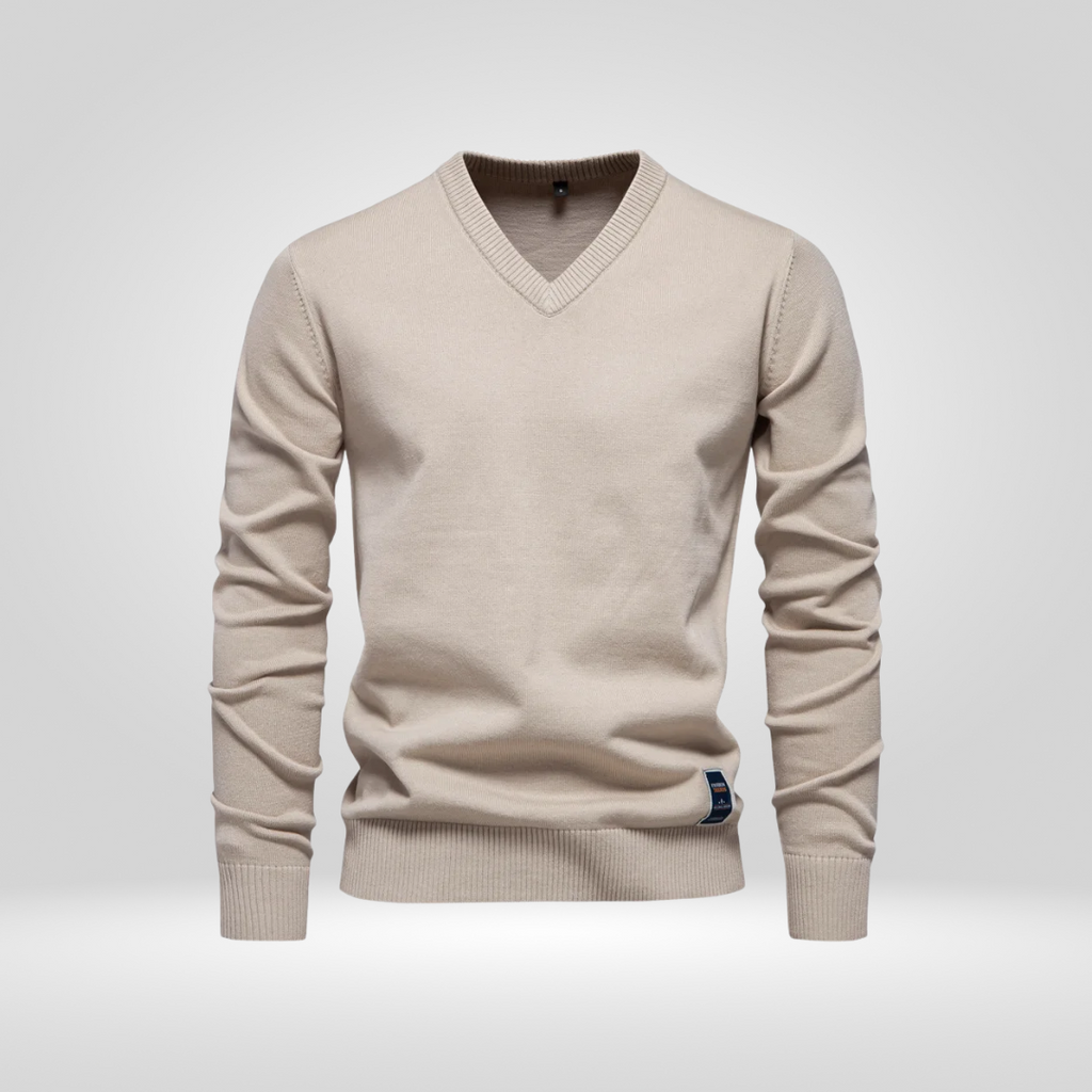 V-Neck Sweater – Soft Knitted Pullover with Timeless Style