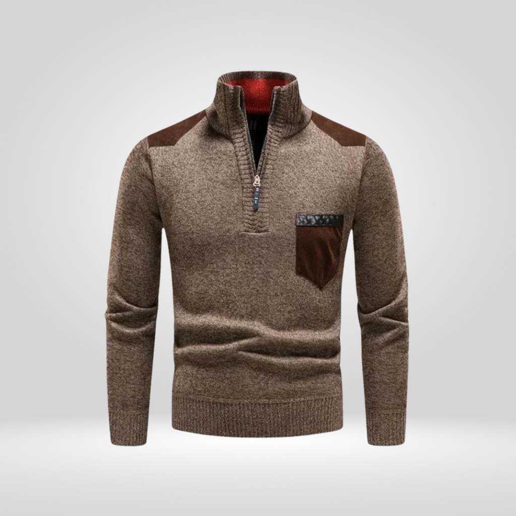 Men's Knitted Sweater – Soft Winter Pullover with Comfortable Fit