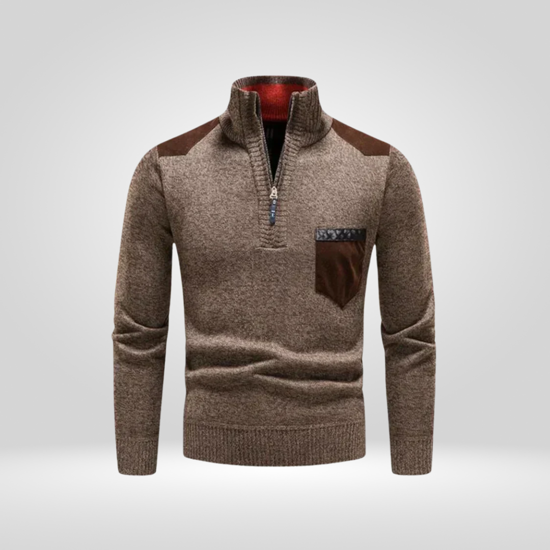 Men's Knitted Sweater – Soft Winter Pullover with Comfortable Fit