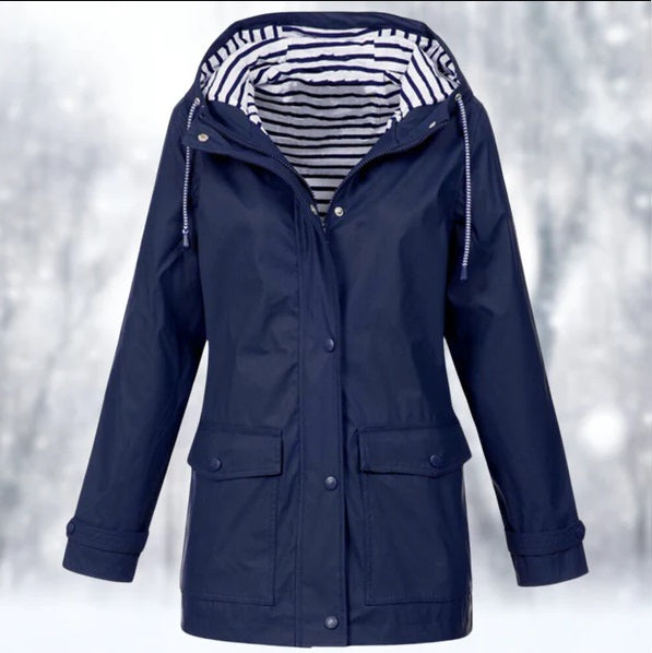 Women's Waterproof Hooded Jacket | Long Sleeve